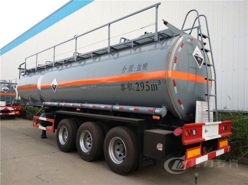 易燃性、腐蝕性物品罐式3軸半掛運(yùn)輸車